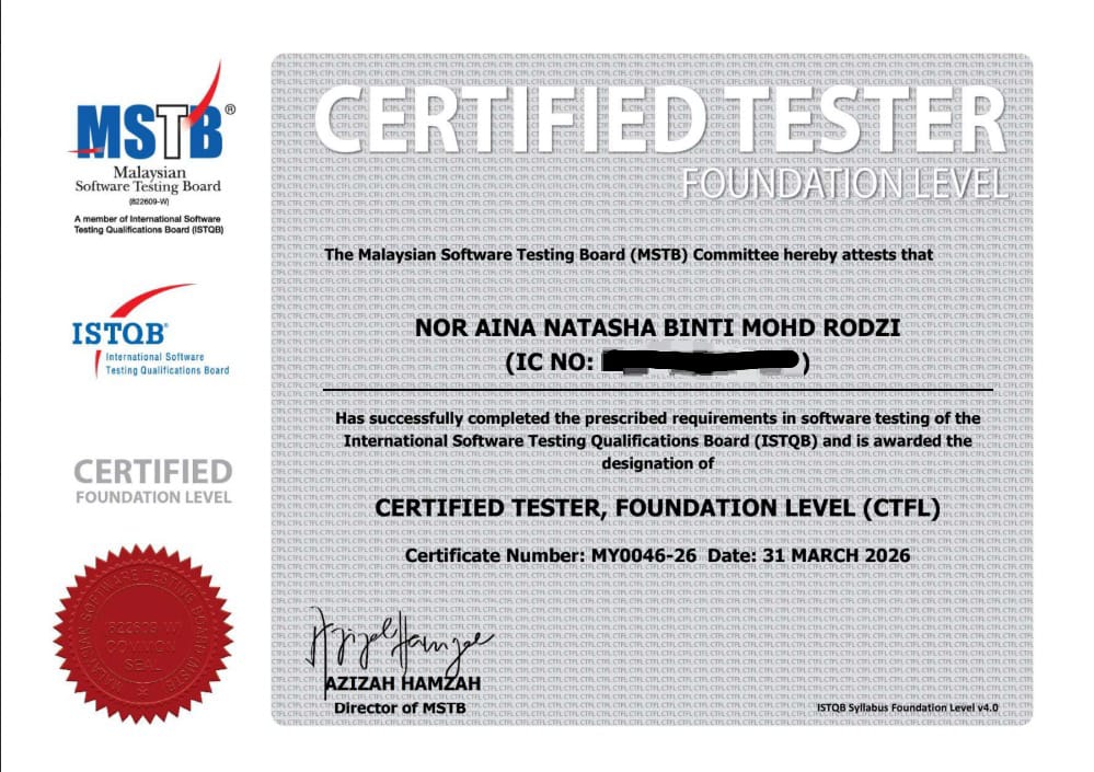 CTFL cert